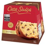 Panettone com Gotas de Chocolate ao Leite Casa Suíça Caixa 400g