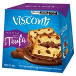 Panettone com Gotas de Chocolate Recheio Trufa Visconti Caixa 450g