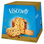 Panettone com Frutas Cristalizadas e Uvas-Passas Visconti Caixa 750g