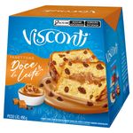Panettone Sabor Doce de Leite Visconti Caixa 450gramas