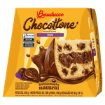 Panettone Recheio Trufa Cobertura Chocolate Bauducco Chocottone Caixa 450g