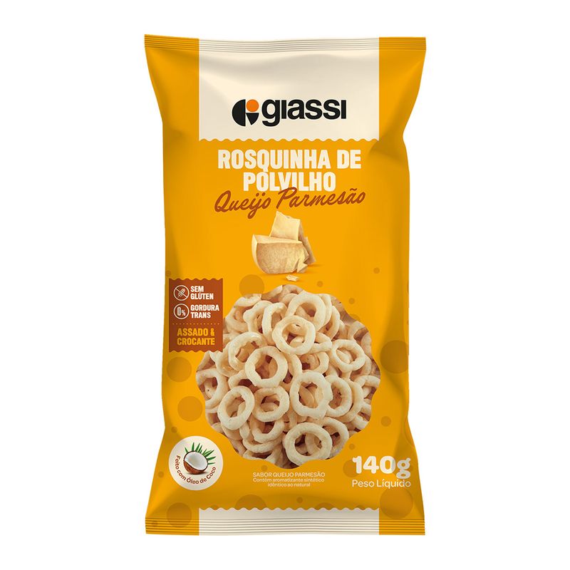 Rosquinha de Polvilho Giassi Parmesão Pacote 140g