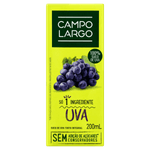 Suco Integral Uva Tinto Campo Largo Caixa 200ml