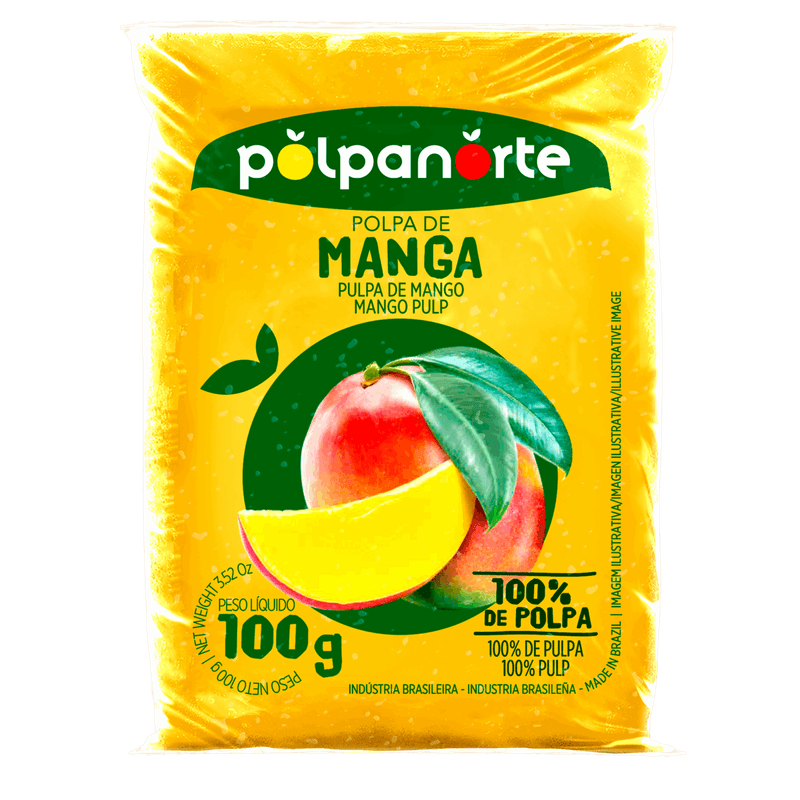 Polpa de Fruta Manga Polpanorte Pacote 100g