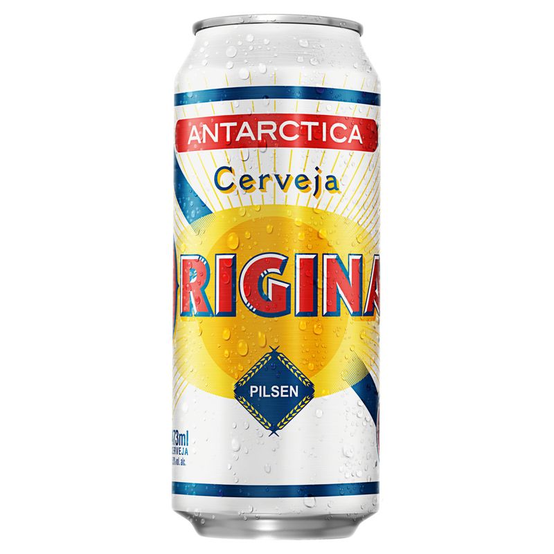 Cerveja Pilsen Antarctica Original Lata 473ml