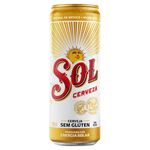 Cerveja Pilsen sem Glúten Sol Lata 350ml