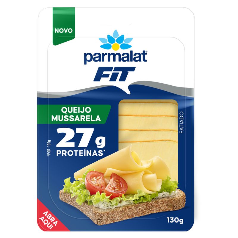 Queijo Mussarela Fatiado Parmalat Fit 130g