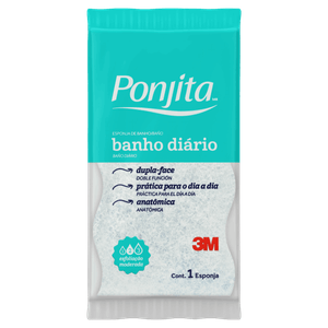Esponja para Banho Dupla Face Anatômica Ponjita