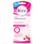 Folhas para Depilação Buço Peles Normais e Secas Veet 12 Unidades
