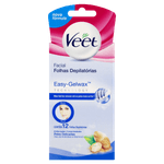 Folhas para Depilação Buço Peles Delicadas Veet 12 Unidades