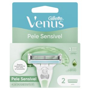 Carga de Aparelho para Depilar Pele Sensível Gillette Venus 2 Unidades