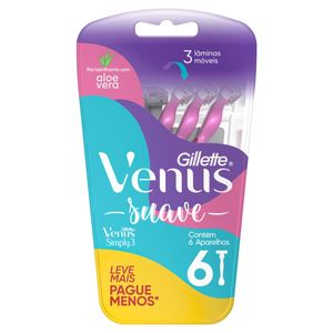 Aparelho Descartável para Depilar Gillette Venus Simply3 Suave 6 Unidades Leve Mais Pague Menos