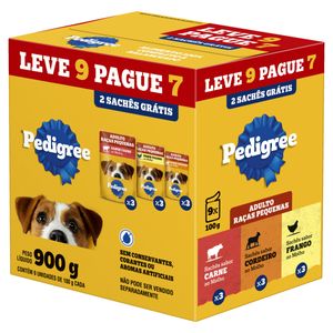Ração Pedigree Raças Pequeno Leve 9 Pague 7 Caixa 900g