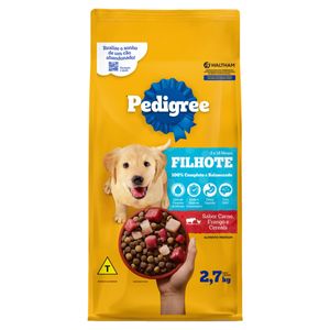 Ração Pedigree Filhotes Carne/Frango/ Cereais Pacote 2.7kg