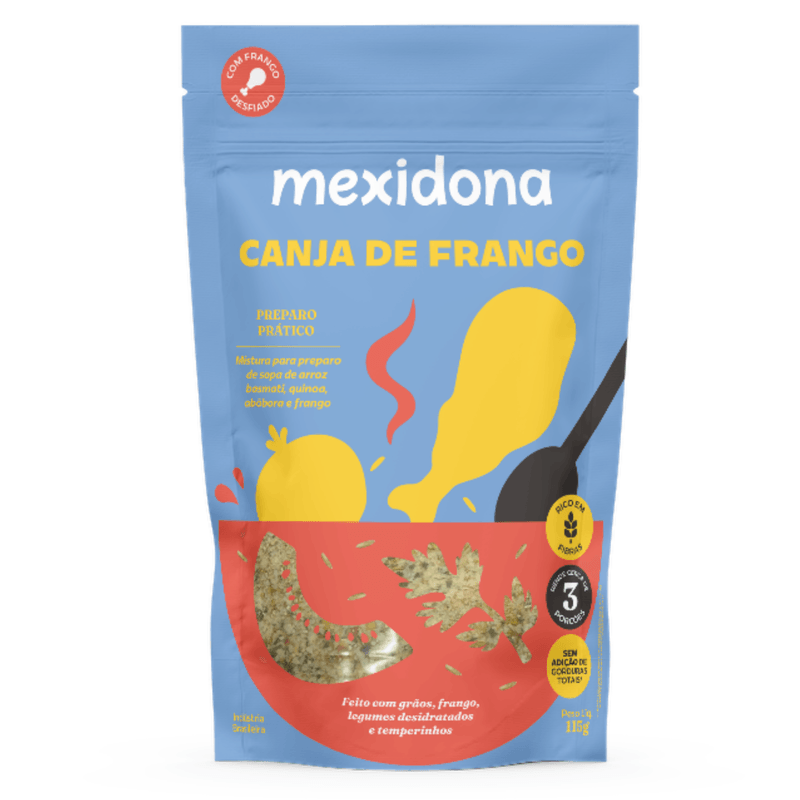 Canja Mexidona Frango Pacote 115g