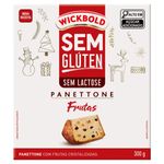 Panettone com Frutas Sem Gluten Zero Lactose Wickbold Caixa 300g