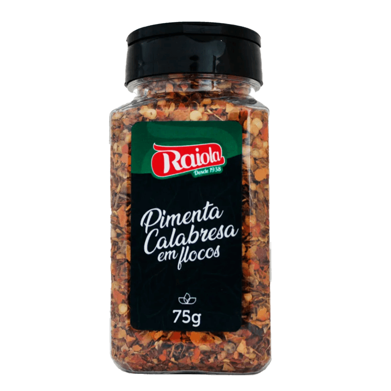 Pimenta Calabresa Raiola Flocos Frasco 75g