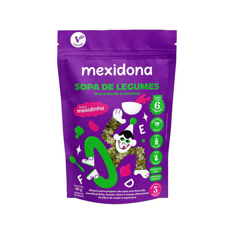 Sopa Mexidinha Legumes e Brocolis Pacote 90g