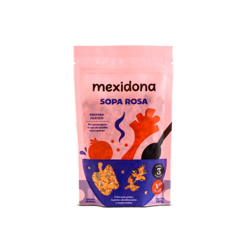 Sopa Mexidona Rosa Pacote 160g