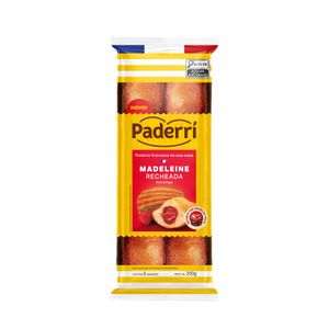 Madeleine Paderri Recheio de Morango Pacote 200g