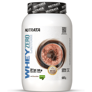 Whey Nutrata Sabor Chocolate Zero Lactose Pote 900g