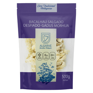 Bacalhau Algarve Salgago Desfiado Pacote 500g