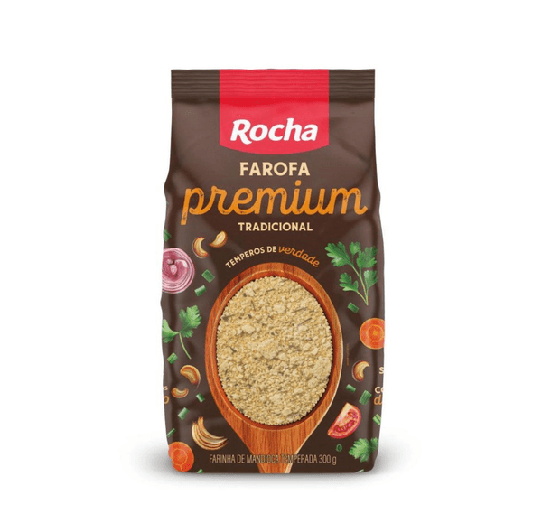 Farofa Mandioca Rocha Premium Pacote 300g