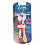 Aparelho Descartável para Depilar Gillette Venus Simply 3 Cartela 2 Unidades