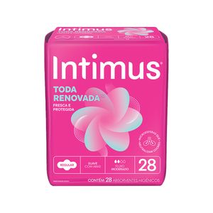 Absorvente Intimus Toda Renovada Suave com Abas Fluxo Moderado 28 Unidades