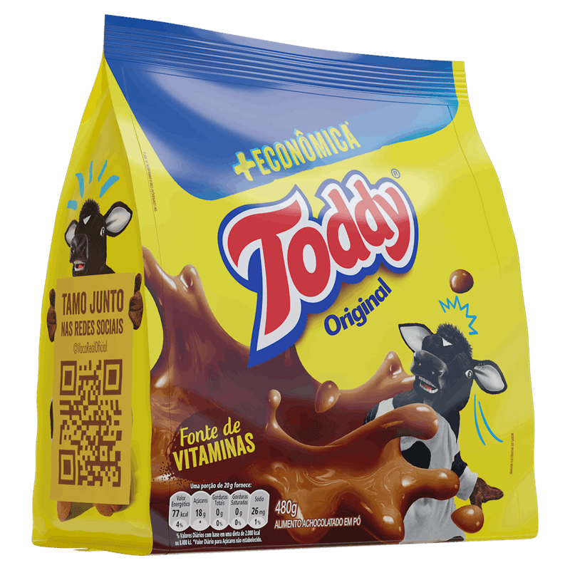 Achocolatado Pó Original Toddy Pacote 480g + Econômica