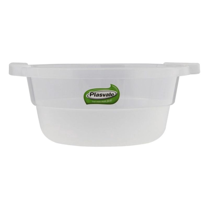 Bacia Plasvale Redonda Transparente Capacidade 2,5L