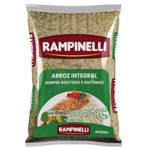 Arroz Rampinelli Integral Parboilizado Tipo 1 Pacote 1kg