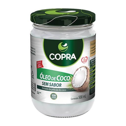 Óleo de Coco Sem Sabor Copra Vidro 500ml