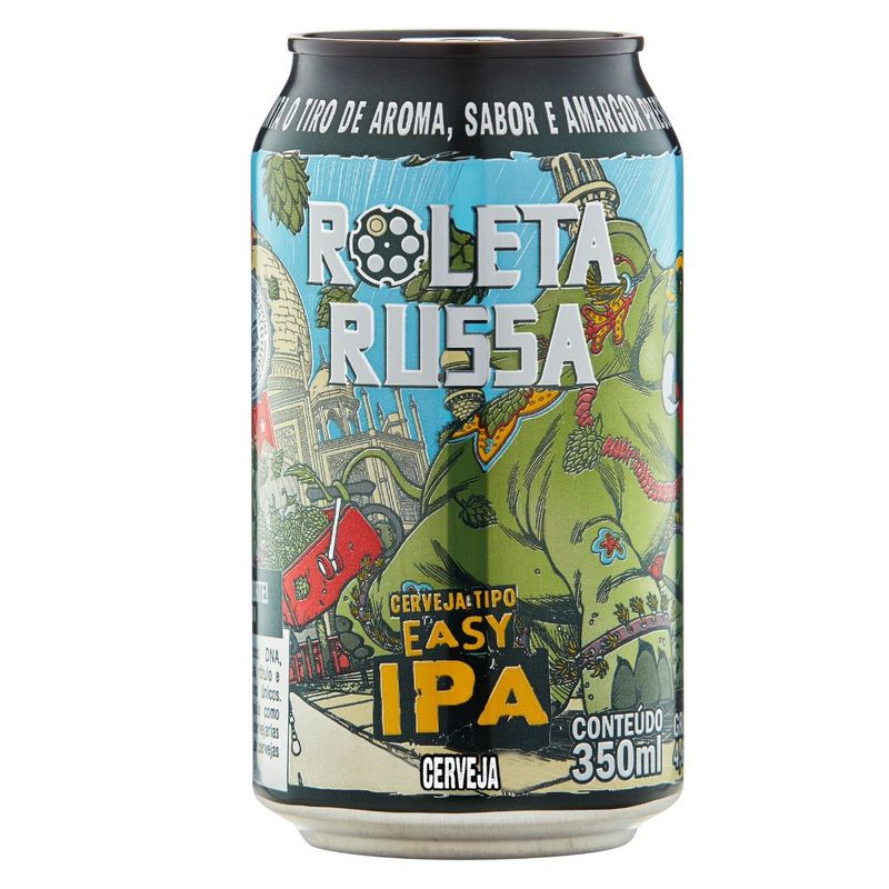 Cerveja Roleta Russa Easy Ipa Lata 350ml
