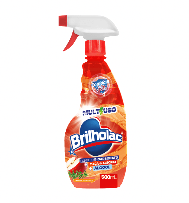 Limpador Multiuso Bicarbonato Maça e Alecrim Brilho Frasco 500ml