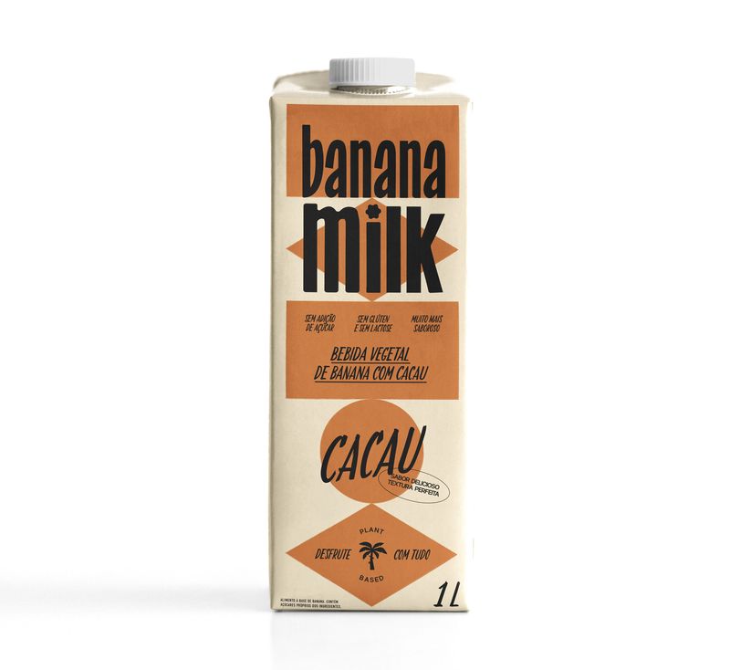 Bebida Banana Milk Cacau Tetrapack 1L