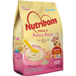 Mingau Nutribom Aveia com Arroz Pacote 80g