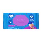 Toalha Umedecida Mili Baby Pacote 50 Unidades