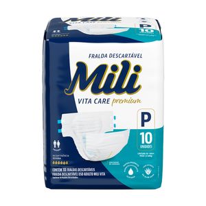 Fralda Mili Vita Care P Pacote 10 Unidades