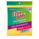 Pano Multiúso Amarelo Esfrebom Pacote 2 Unidades