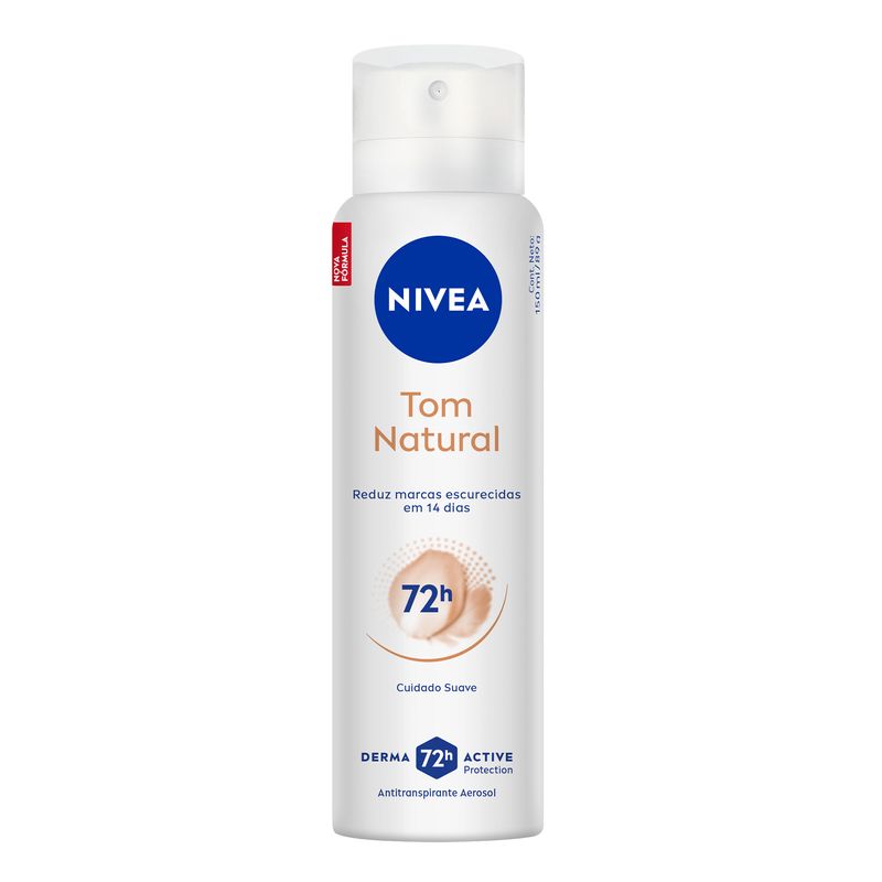 Desodorante Antitranspirante Aerosol Tom Natural Nivea Frasco 150ml