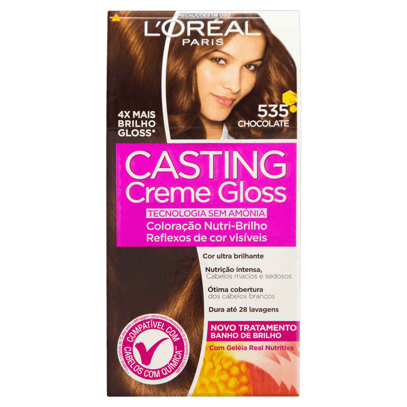 Kit Coloração Creme 535 Chocolate L´oréal Paris Casting Gloss