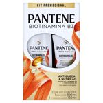 Kit Shampoo 300ml + Condicionador 150ml Antiquebra Pantene Biotinamina B3 Antiqueda+ & Nutrição