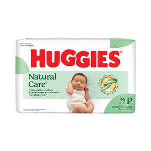 Fralda Huggies Natural Care P Pacote 36 Unidades