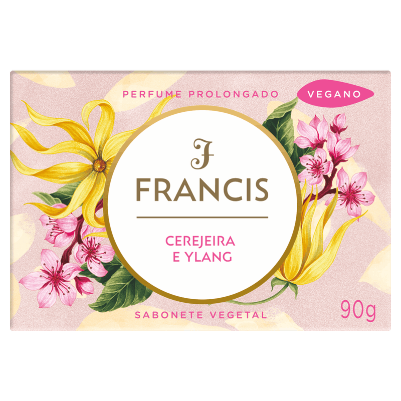 Sabonete Barra Cerejeira e Ylang Francis Caixa 90g