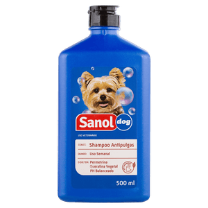 Shampoo para Cães Antipulgas Sanol Dog Frasco 500ml