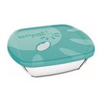 Assadeira Nadir Quadrada Com Tampa 1,5 Litros