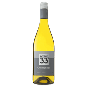 Vinho Argentino Branco Seco Latitud 33º Chardonnay Mendoza Garrafa 750ml