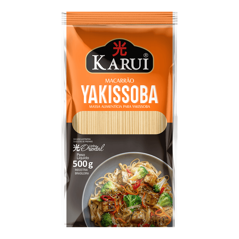 Massa Alimentícia Para Yakissoba Fino Karui Pacote 500g