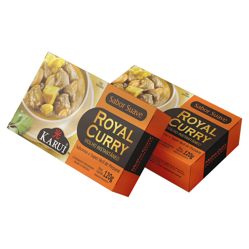 Caldo Royal Curry Sabor Suave Karui Caixa 120g